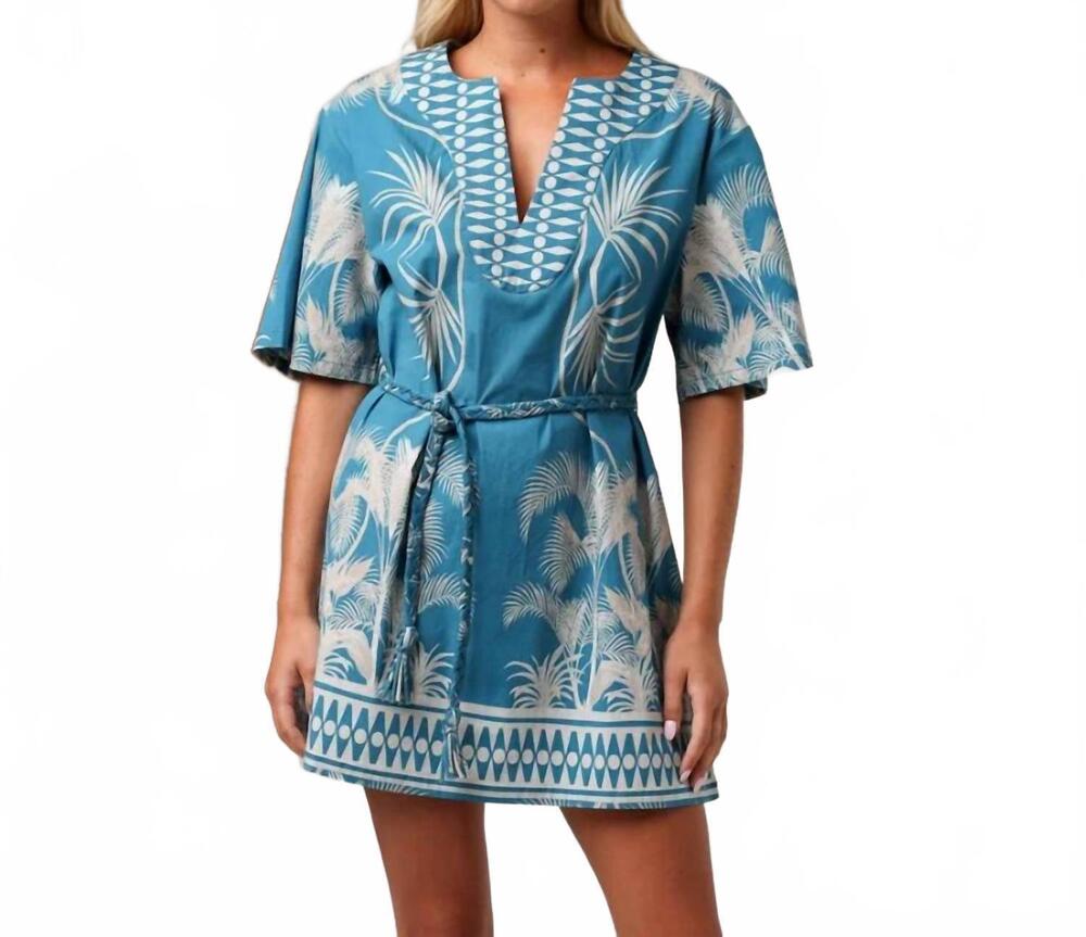 NEW SHORE taylor shift mini dress in indigo